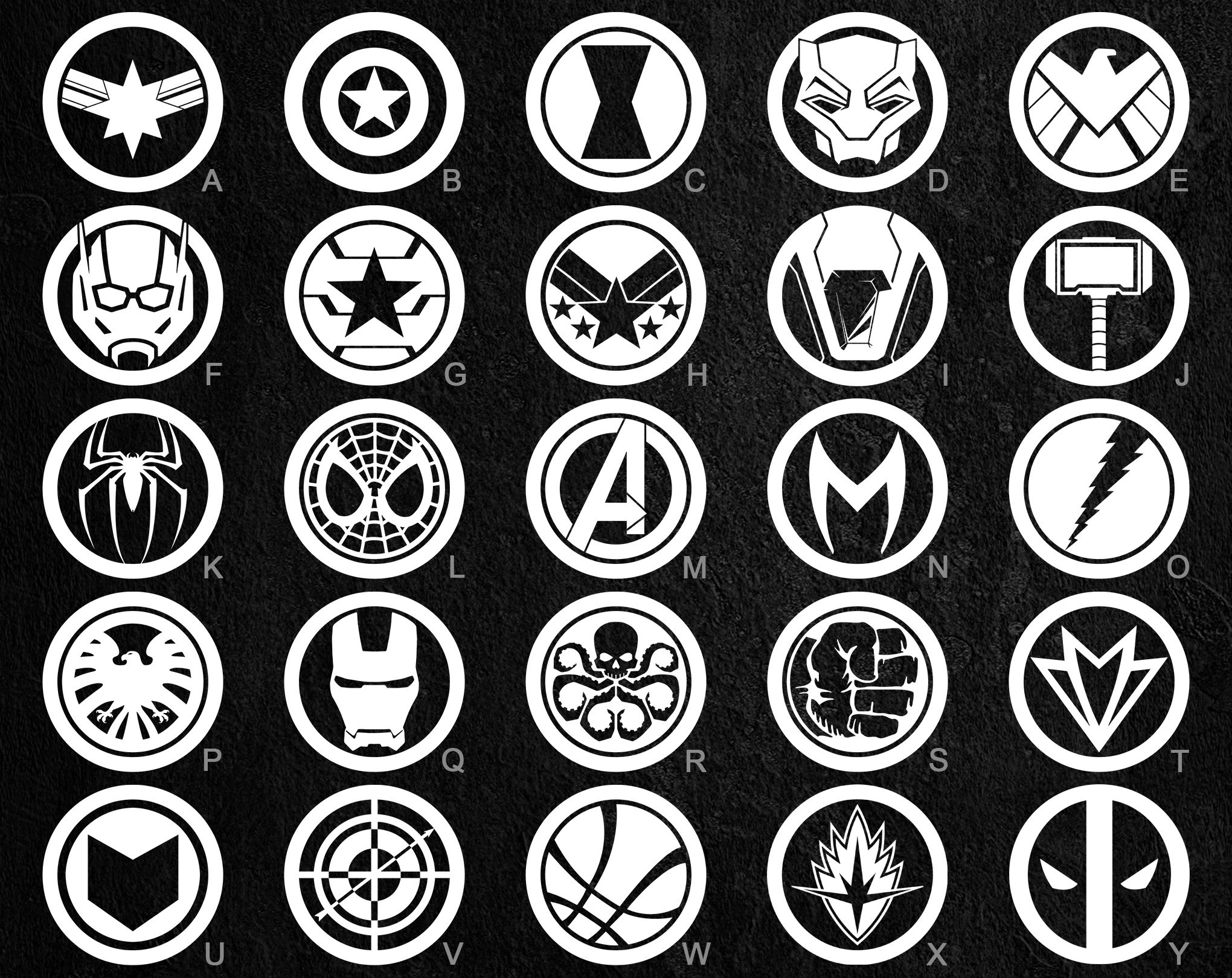 Marvel Avengers Vinyl Decals 26 to Choose From Stickers Etsy Canada