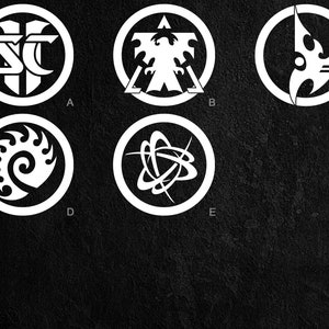 StarCraft Vinyl Decals (5 to choose from) - Stickers for Laptop, Car Window, and Bumper