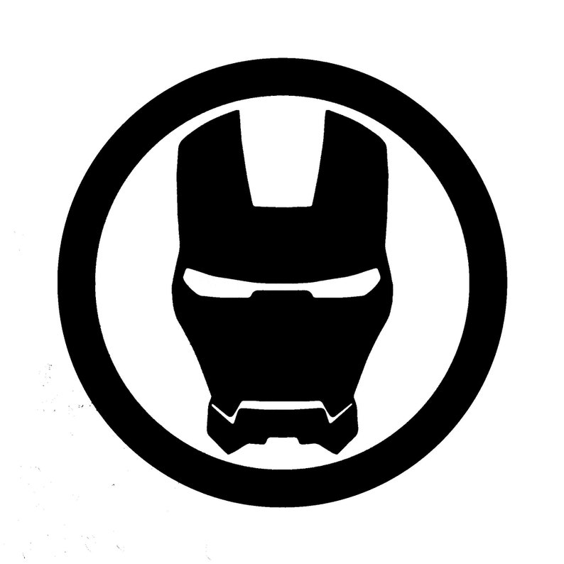 Iron Man Vinyl Decal Sticker for Laptop, Car Window, and Bumper image 2