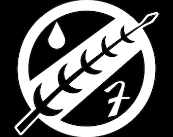 Mandalorian Crest Vinyl Decal - Star Wars Laptop Car Sticker