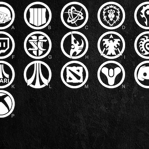Gaming Logo Vinyl Decals (16 to choose from) - Stickers for Laptop, Car Window, and Bumper