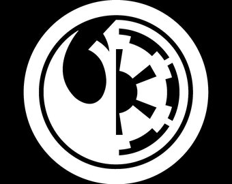 Star Wars Rebel Empire Vinyl Decal - Sticker for Laptop, Car Window, and Bumper
