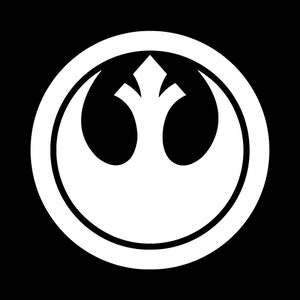 Star Wars Rebel Alliance Vinyl Decal - Stickers for Laptop, Car Window, and Bumper
