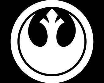 Star Wars Rebel Alliance Vinyl Decal - Stickers for Laptop, Car Window, and Bumper