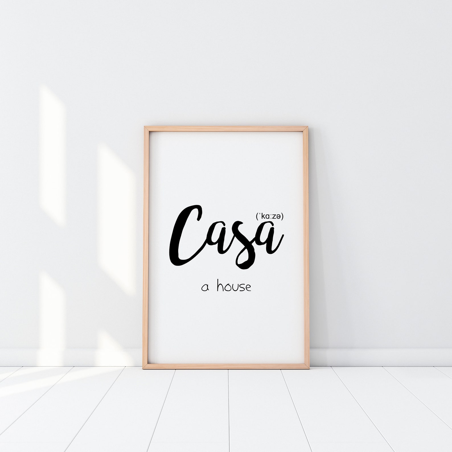 Casa Definition Meaning Printable Digital Download Etsy