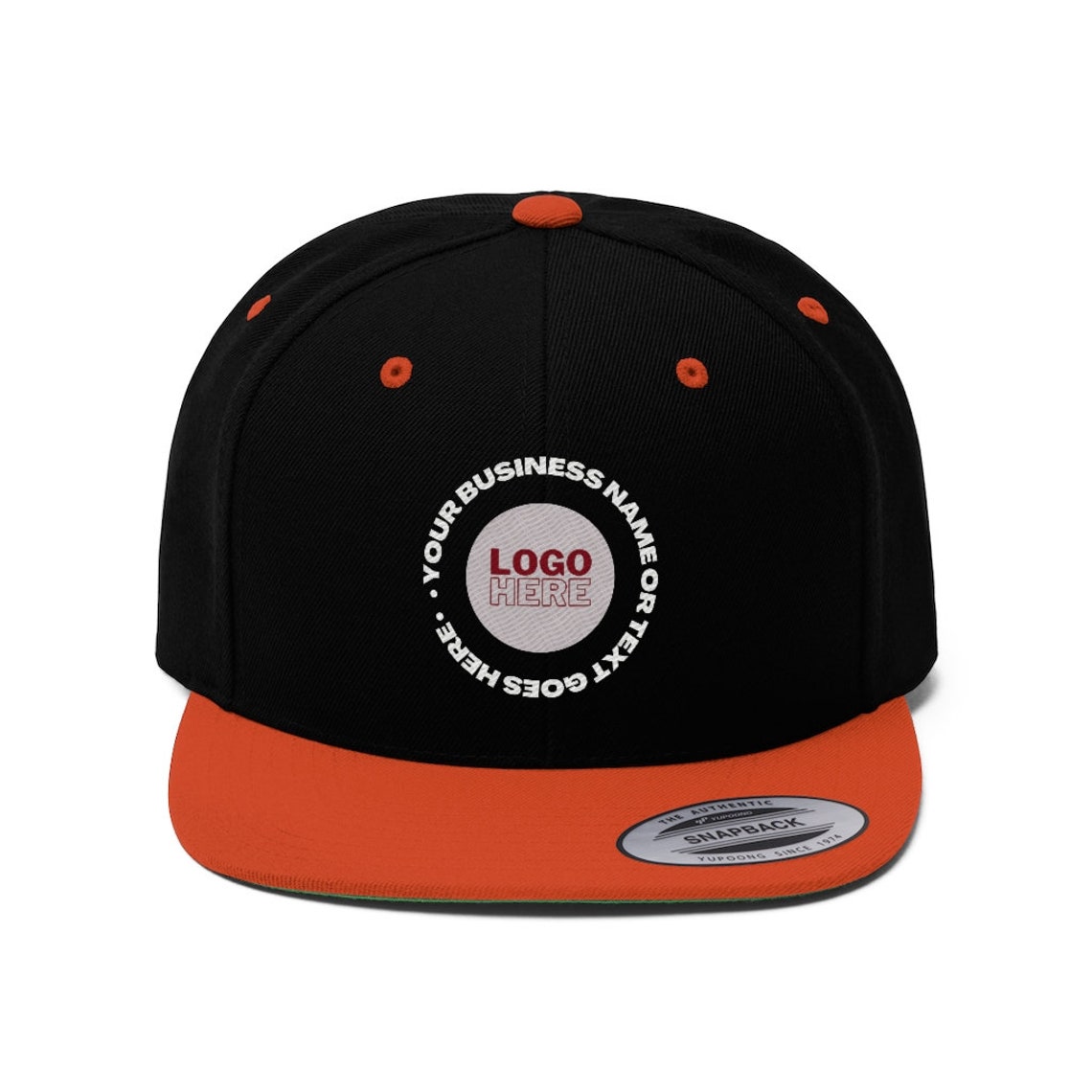 Personalized Unisex Flat Bill Hat Etsy