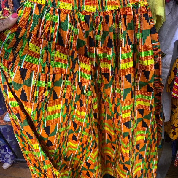 African Kente free size skirt