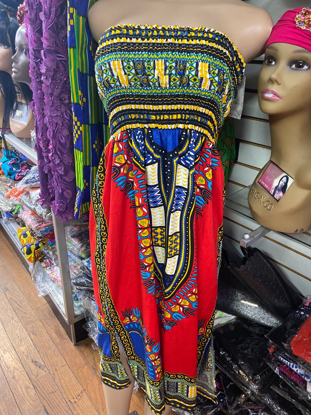 African Dashike Maxi Dress - Etsy