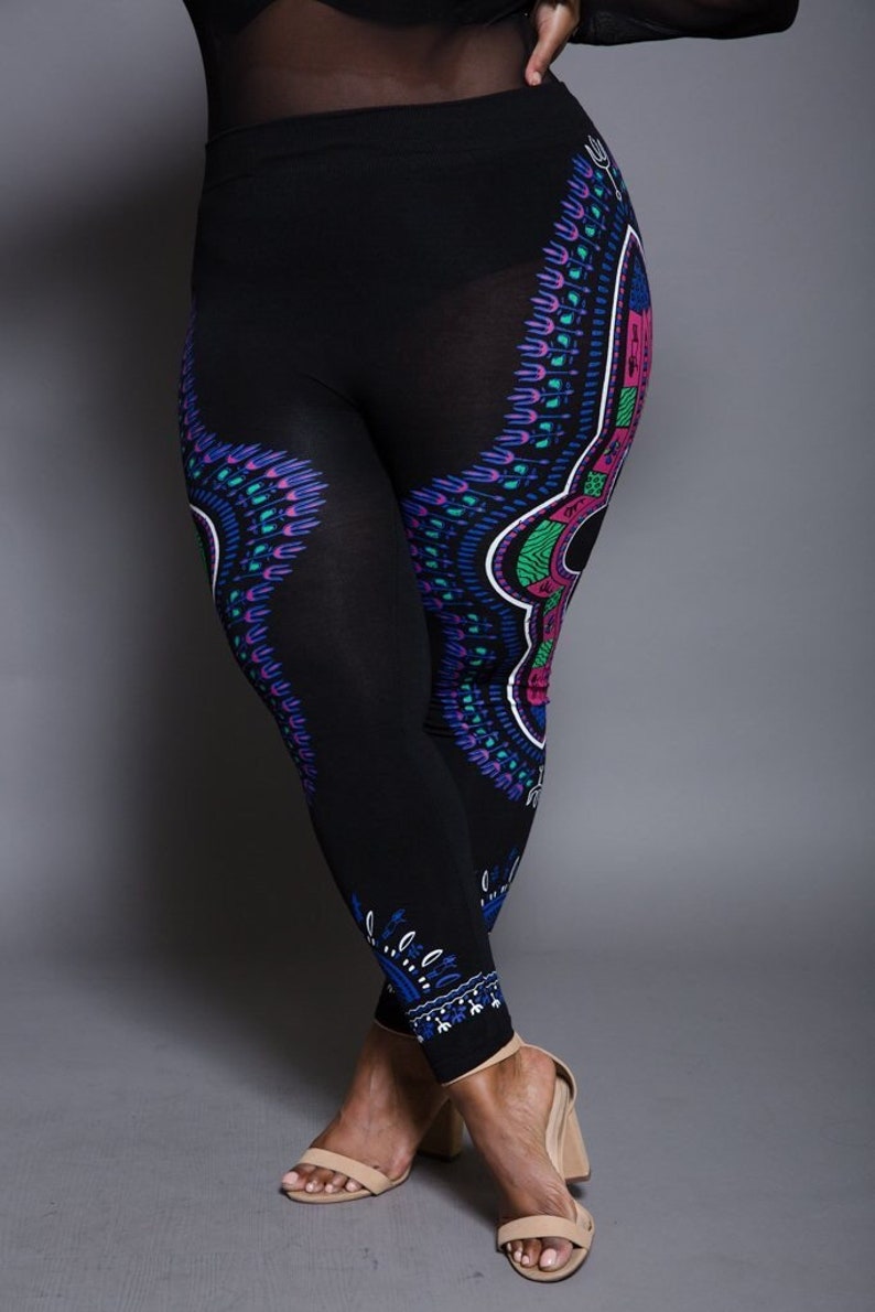 African Dashiki Print Leggings All Colors All Sizes Free Etsy