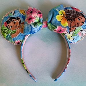 Moana Inspired Ocean Princess Minnie Mouse Ears