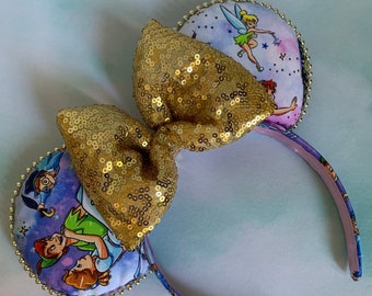 Peter Pan and Tinker Bell Inspired Minnie Mouse Ears