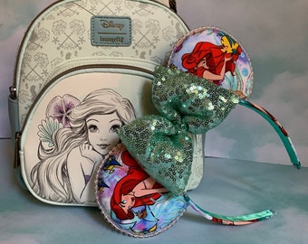 Magical Mermaid Ariel Inspired Minnie Mouse Ears