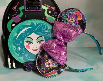 Stretching Room Portraits Haunted Mansion Inspired Minnie Mouse Ears