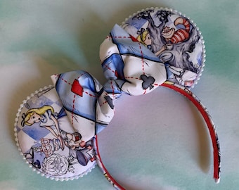 Alice in Wonderland Mad Tea Party Inspired Minnie Mouse Ears