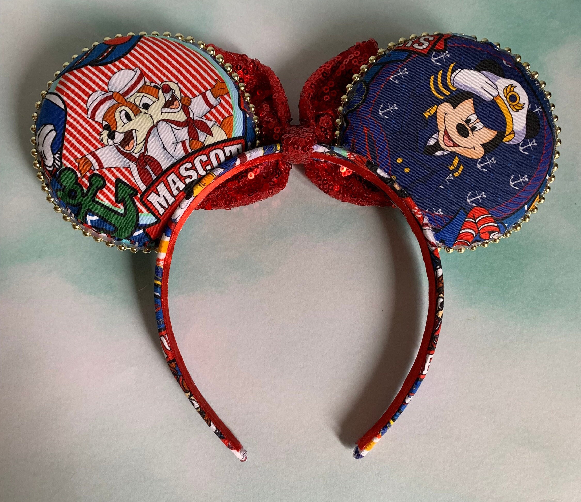 Disney Cruiseline Captain Minnie Ears  sequence headband Brand New with tags $_57.PNG?set_id=880000500F main image 2