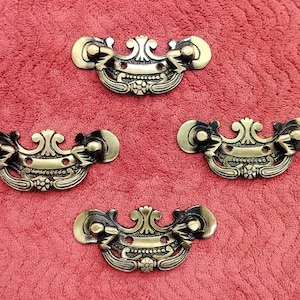 Antike Messing Rajwadi Truhengriffe: Vintage Schubladenknäufe (Geliefert Custom Paid in den USA)