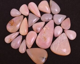 6mm AAA Quality Peru Natural Pink Opal Round Cabochon