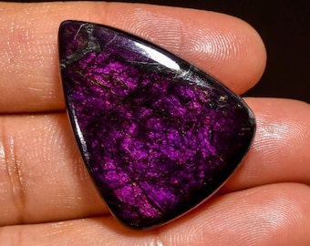 Natural Purpurite Cabochon Flatback Purpurite Hand Polish Purple Fire Stone Jewelry Making Purpurite Gemstone