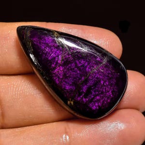 Cabujón de purpurita de grado superior, piedra preciosa de purpurita natural, uso para joyería, piedra de purpurita, cabujón de piedra preciosa, cristal de purpurita