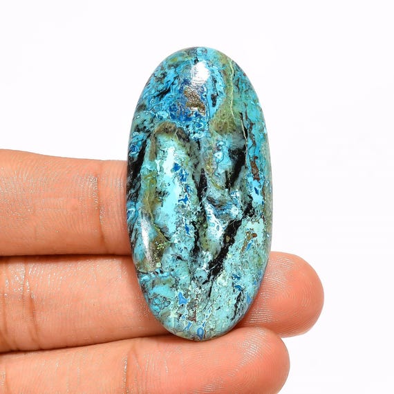 Shattuckite Flatback Cabochons Shattuckite Polished Cabochons Natural Shattuckite Loose Gemstone For Making Jewelry Black Friday Sale