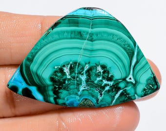 Piedra preciosa de malaquita crisocola natural, cabujón de malaquita verde cielo, piedra preciosa suelta para hacer joyas.