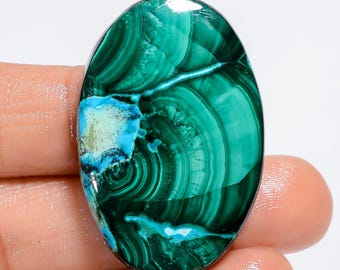 Natural Chrysocolla Malachite Cabochon Loose Gemstone Healing Crystal Malachite Chrysocolla Stone Malachite Chrysocolla For Making Jewelry