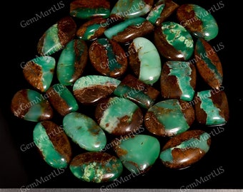 Natural Crystals Green Chrysoprase Cabochon Loose Stones Uses in Craft Accessories Wholesale Gemstone Bio Chrysoprase Home Supplies