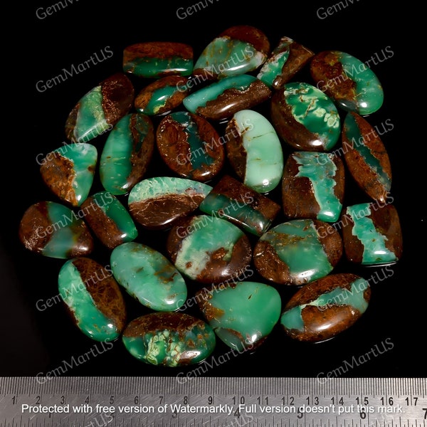 Natural Crystals Green Chrysoprase Cabochon Loose Stones Uses in Craft Accessories Wholesale Gemstone Bio Chrysoprase Home Supplies