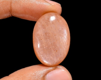 Natural Peach Moonstone Cabochon Loose Gemstone Smooth Polished Peach Sunstone Cabochon For Jewelry, Crafts