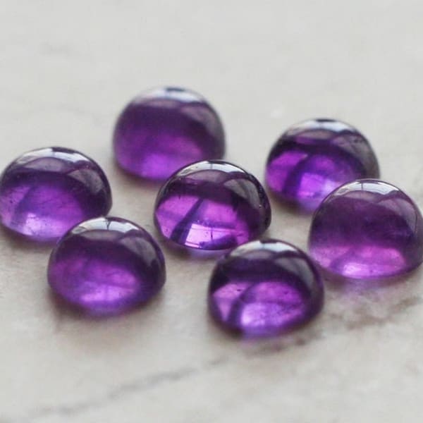 Aaa+ Quality Top Natural 4x4 mm to 15x15 mm PURPLE AMETHYST/STAR Amethyst cabochon Round mm flat back gemstone,jewelry gemstone jmk-120