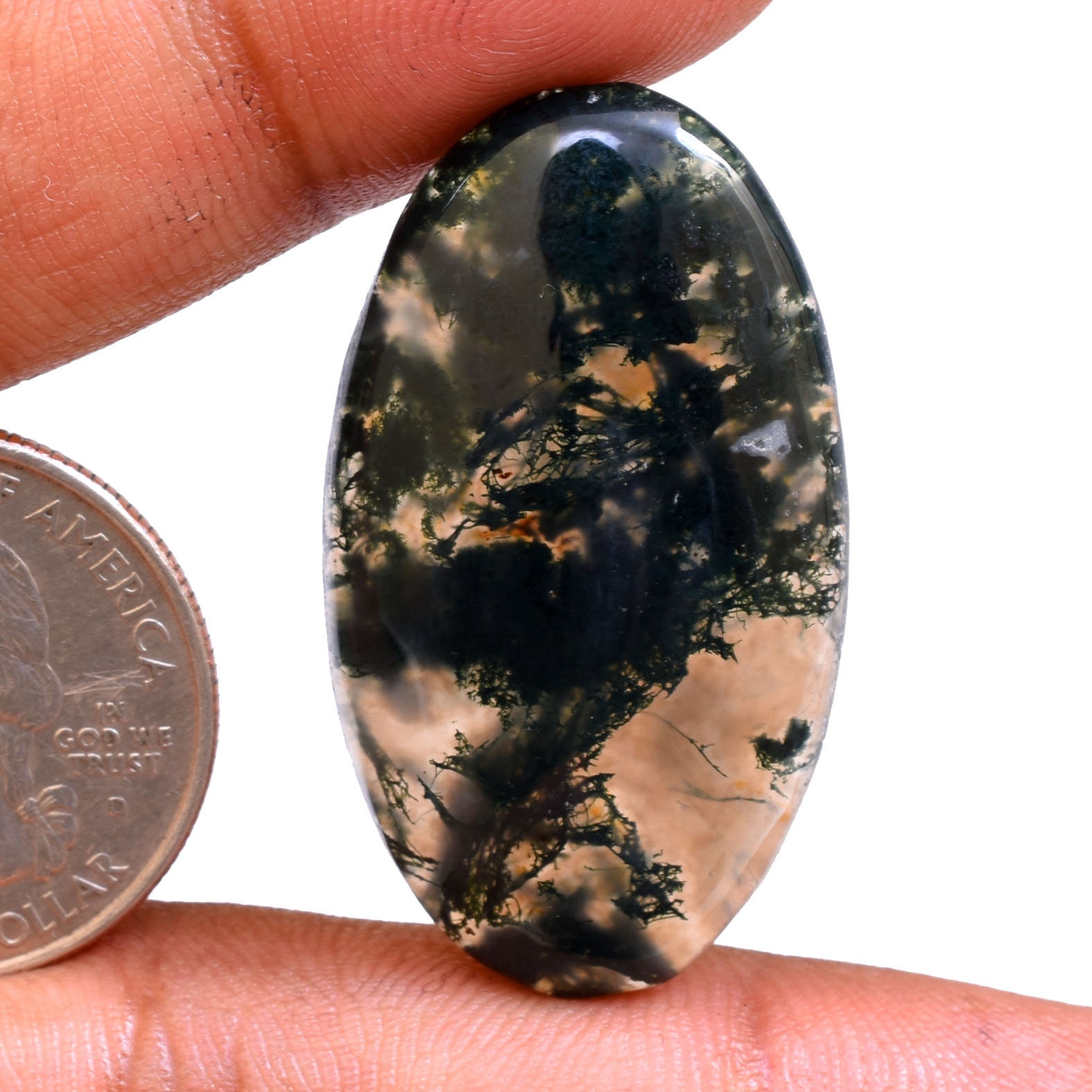 Aaa Quality Top handmade polished Natural GREEN MOSS AGATE | Etsy