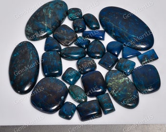 Natural azurite Cabochons Lot | Royal Blue Vintage Azurite Jewelry Stone | One Of The Most Powerful Healing Stone | Wholesale Gemstones