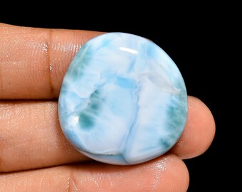 Natural Larimar Gemstone Cabochon, Loose Dominican Larimar Gemstone, Mix Shape Larimar Gemstone For Jewelry Making Supply, Gift For Her