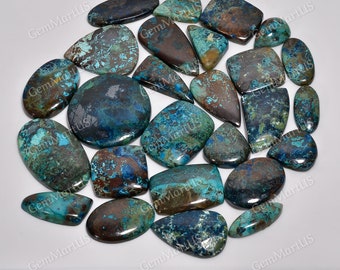 Special Sale Natural Free Size Azurite Gemstone Lot Han polished Loose Cabochon Wholesale Bulk Assorted Lot For Making Gemstone Accessories