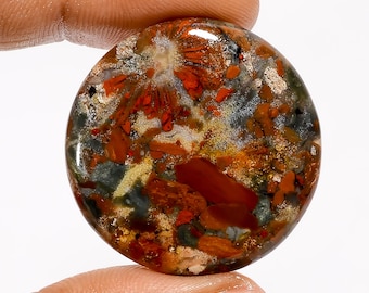 Natürliche marokkanische Naht Achat Cabochon poliert Flat Back Edelsteine für die Herstellung von Schmuck