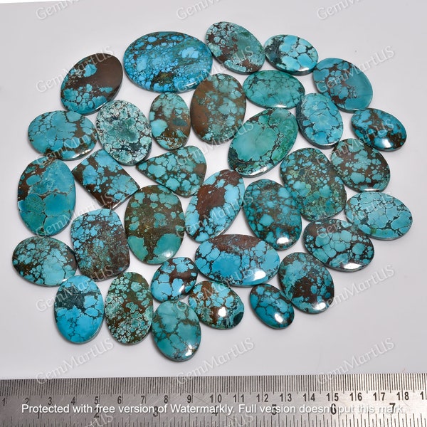 Rare Magnesite Turquoise Smooth Cabochon, Blue Turquoise Gemstone lot, Wholesale Stones Turquoise Loose Gemstone, Sizes 15mm to 45mm