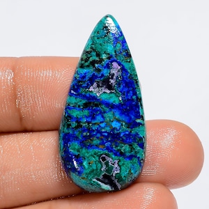 Natural Blue Azurite Cabochon. Azurite Gemstone. Unique~ Azurite. Designer Azurite. Handmade Polished Blue Azurite Crystal For Jewelry & DIY