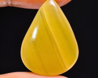 Yellow Lace Agate Cabochon Natural Yellow Agate Gemstone Healing Crystal Smooth Hand polished Lace agate yellow agate stone For Craft Making