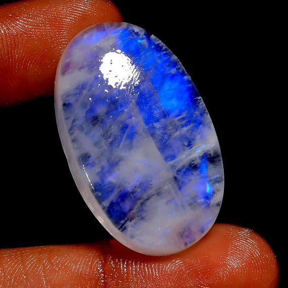 All Mix Shapes Rainbow Moonstone Gemstone Blue Fire Moonstone Cabochon Hand Polish Flatback Natural White Rainbow Moonstone Crystals