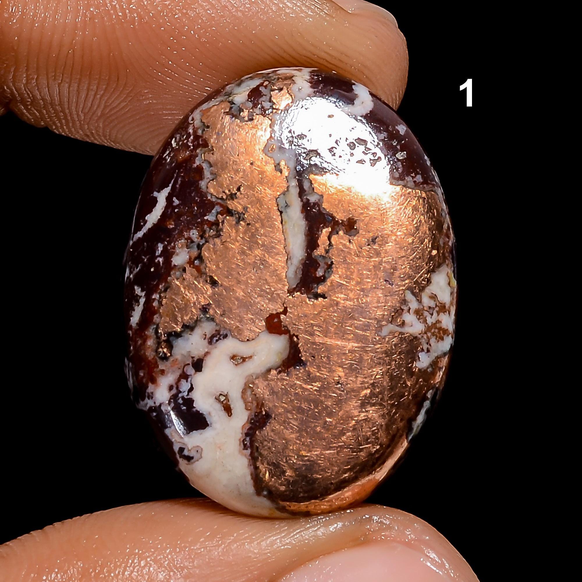Copper Replacement Agate, Copper Hematite Dolomite, Copper Agate