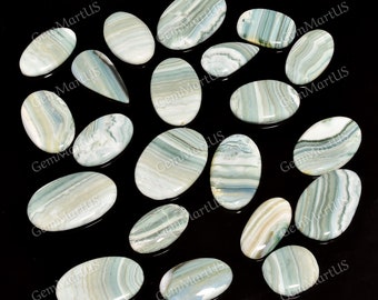 Rara Calcedonia de Saturno, Cabujón de Calcedonia Natural, Piedra preciosa suelta, Cristales al por mayor, Fabricación de joyas, Tamaños de 15 mm a 45 mm