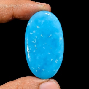Naturlig Smithsonit Cabochon Himmelsblå Naturlig Smithsonit Ädelsten Himmelsfärgad Smithsonit Kristall, Smithsonit Cabochon För Smyckestillverkning