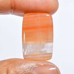 Natuurlijke Botswaanse agaat edelsteen gestreepte agaat cabochon, designer wit-grijs botswana agaatkristal