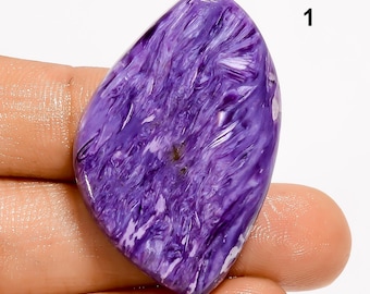 Natural Purple Charoite Cabochon Loose Gemstone Healing Crystals Charoite Stone Charoite Crystal For Making Jewelry, Crafts