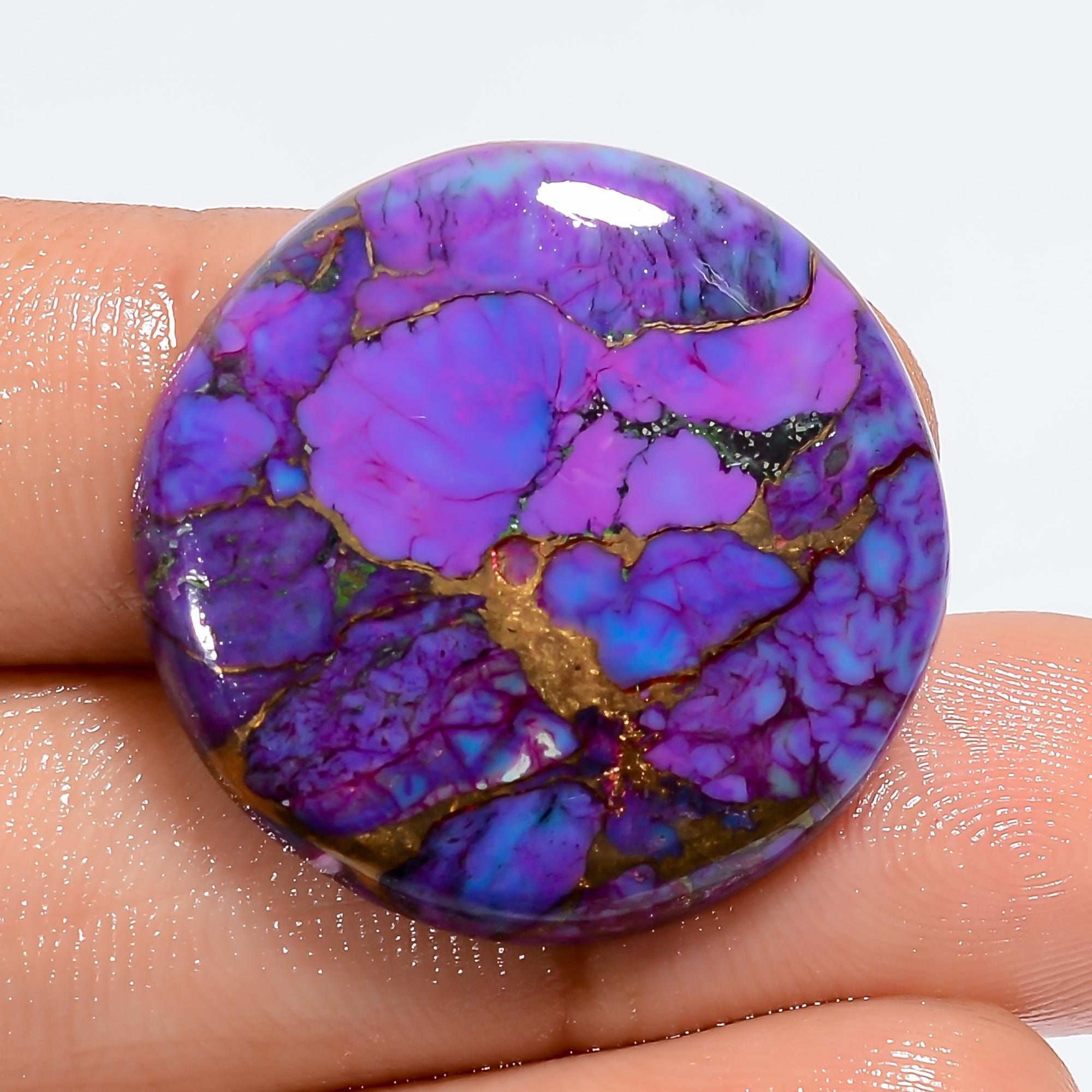 Natural Purple Copper Turquoise Cabochon Purple Mojave Turquoise