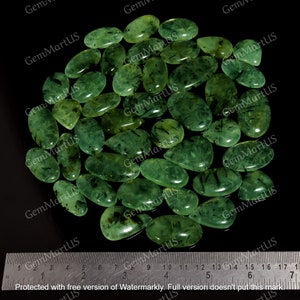 Natural Prehnite Green Prehnite Cabochon Wholesale Prehnite Stone, Mix Shape, Size 15mm to 40mm