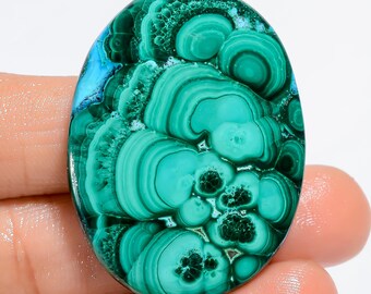 Chrysocolla in Malachite Hand Polished Cabochons, You Choose, Chrysocolla Malachite Natural Gemstones for Jewelry Making, Crafts