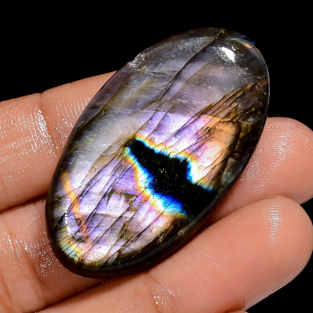 Labradorite Round Cabochons – Grade AA, 3-10mm, Grey, Unbranded Gemstone For Jewellery
