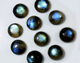 Aaa + Kwaliteit Top Natural 4x4 mm tot 15x15 mm LABRADORITE cabochon Ronde mm platte rug edelsteen, sieraden edelsteen jmk-112