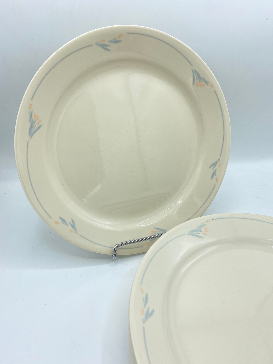 Corning Corelle WINDFLOWER Retired Pattern Dinner Plates Set Etsy